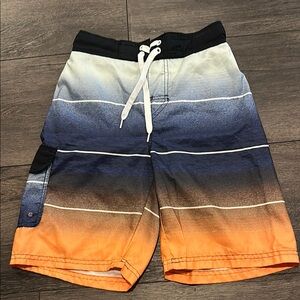 Jachs Kids Swim Trunks - Black, Blue, Orange